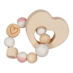 Hochet flexible en bois perles & Cœur Goki - Jouets Bébé