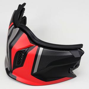 Mentonnière pour casque (modulable jet) MT Helmets Streetfighter Twin noir, rouge mat V2