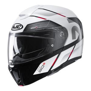 Casque modulable HJC RPHA 90S Bevako MC1 blanc- S