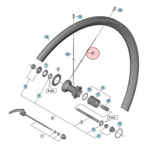 Rayon Shimano WH-ArS31-Av 276 mm