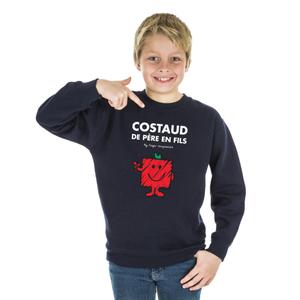 Sweat Enfant Costaud De Père En Fils - Navy - Taille 12 ans