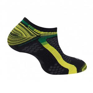 Chaussettes Ultra Courte Run et Bike - Noir/Jaune