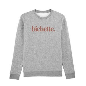 Sweat Femme - Bichette - Gris Chiné - Taille XL