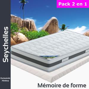Seychelles - pack matelas + tapissier 140x190