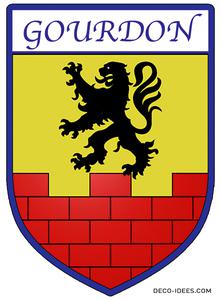 Sticker, Blason de GOURDON