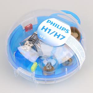 Ampoules H1, H7... 12V Philips Essential Box (coffret)