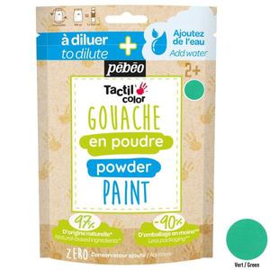 Peinture enfant Gouache en poudre Tactilcolor 100g Vert Pébéo - Go