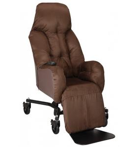 Fauteuil à pousser électrique Starlev'II Sans cale-tronc Taille 13 Framboise - PVC/Polyuréthane Sans coussin visco Avec appareil de soutien Sans table