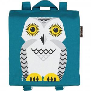 Coq en Pâte Cartable Maternelle Coton Bio Turquoise Chouette des N