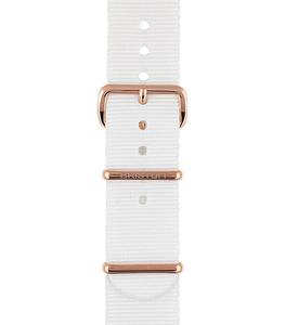 Briston - Bracelet de montre - Blanc/Or rose - Blanc