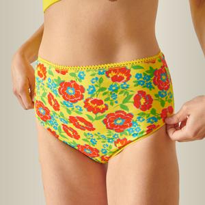 Culotte Taille Haute Coton BIO - Rosa Jaune