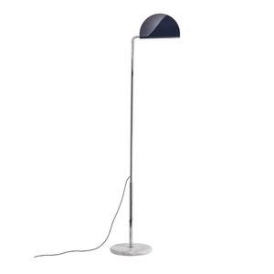MEZZALUNA-Lampadaire LED Métal/Marbre variateur intégré H184.221cm Bleu