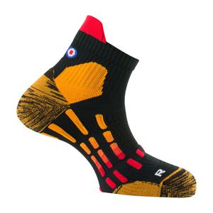 Chaussette de Running Pody Air Trail - Noir Orange