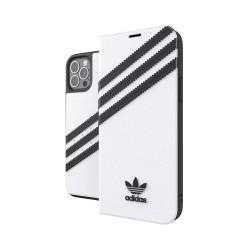 Adidas - Etui Avec Coque Arrière Intégrée Samba - Couleur : Blanc - Modèle : iPhone 12 Pro