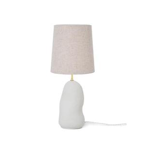 HEBE-Lampe à poser avec variateur Céramique/Textile H58.5cm Blanc