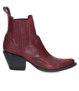 Mexicana - Femme - 38 - Boots Gaucho Long Stitch Cherry Red - Rouge