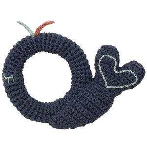 Hochet au crochet Hoppa Baleine Coton Bio GOTS - Hochets bébé