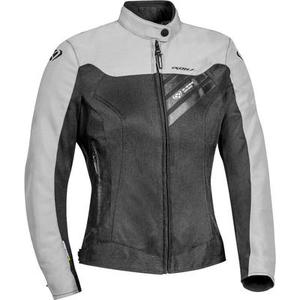 Ixon Orion Veste textile de moto dames, noir-gris, taille XS pour Femmes