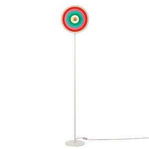 AURA-Lampadaire avec ampoule LED Calotte dorée H170cm Multicolore