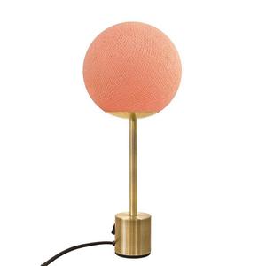 APAPA-Lampe à poser globe tissé H40cm Rose