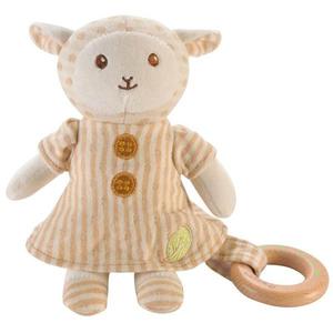 Peluche EverEarth Mouton & anneau de dentition - peluche bio