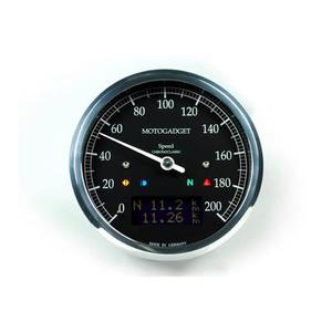 motogadget Speedometer Chronoclassic speedo Dark Edition, argent