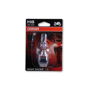 Lampe à incandescence OSRAM H8, NIGHT RACER 110, poutre trempée, 12V 35W PGJ19-1, blanc