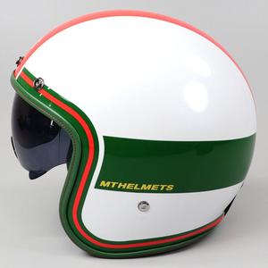 Casque jet MT Helmets Le Mans II blanc et vert