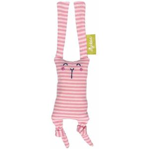 Doudou Hochet Sigikid Rayé Roses serie Green 14cm - Doudou Hochet B