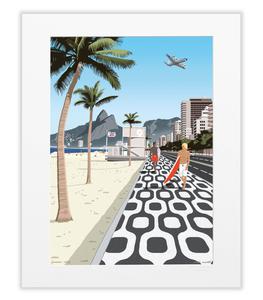 Image Republic - Affiche Paulo Mariotti Ipanema 40 x 50cm - Blanc