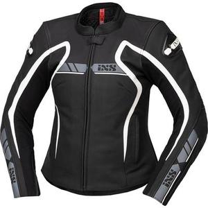 IXS RS-600 1.0 Veste en cuir de moto pour dames, noir-blanc, taille 36 pour Femmes