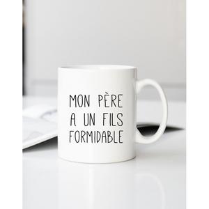 Mug Mon Père A Un Fils Formidable - Blanc - Taille TU