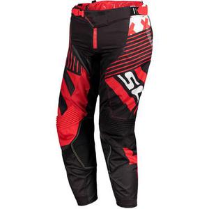 Scott 450 Patchwork Pantalon de motocross, noir-rouge, taille 28