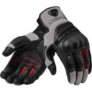 Revit Dirt 3 Gants de motocross, noir-rouge, taille M