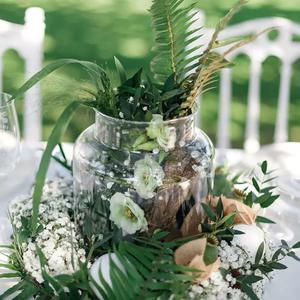 Centre de Table Green Mariage - Le Jardin des Fleurs