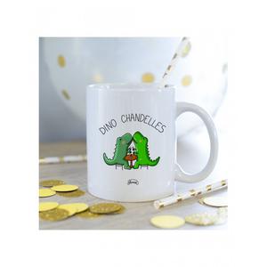 Mug Dino Chandelles - Blanc - Taille TU