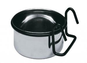 Mangeoire en acier inox sirio ferplast pour perroquet modèle l 302 contenance 0,5 litre