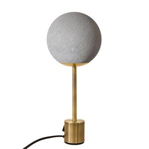 APAPA-Lampe à poser globe tissé H40cm Gris