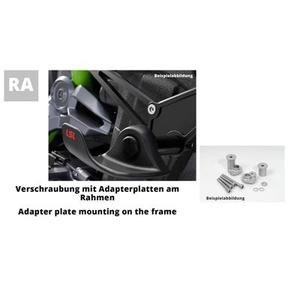 Pièce de rechange LSL pour Crash-Pad Kit 550K115, KAWASAKI ZZR 1400, -11, argent