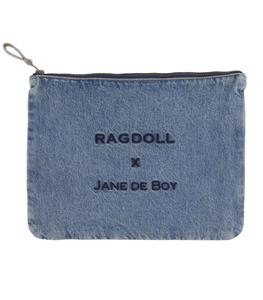 Ragdoll LA - Femme - Pochette denim x Jane de Boy - Bleu