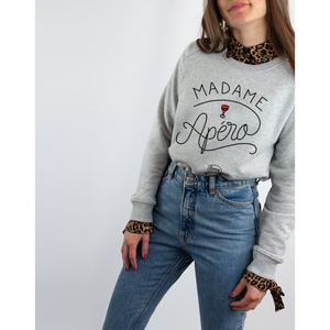 Sweat Femme - Madame Apero - Gris Chine - Taille XL