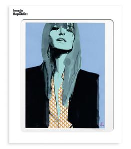 Image Republic - Affiche Marc Antoine Coulon Divers Femme 40 x 50 cm - Blanc