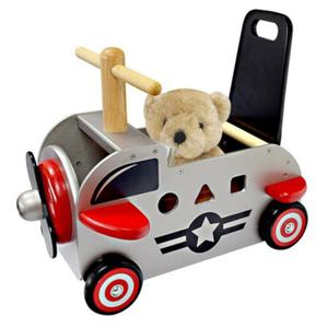 Chariot de marche en bois 3 en 1 Camion Avion I'm Toy - Chariot de