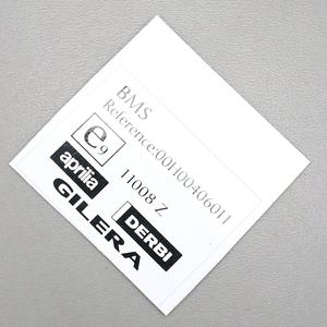 Sticker origine de conformité réservoir Derbi Senda, Gilera SMT, RCR, Aprilia RX et SX (depuis 2018)