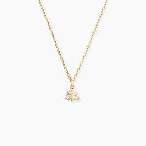 Collier Plaqué Or Jacinth Oxyde De Zirconium