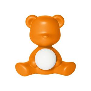 TEDDY GIRL-Lampe LED rechargeable Ourson Polyéthylène H32cm Orange