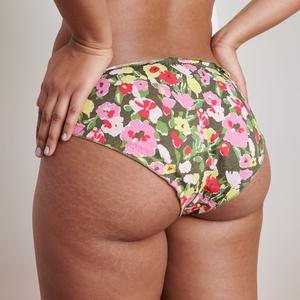 Bloomer Coton BIO - Fleurs Kaki