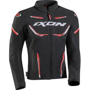 Ixon Striker Air Veste textile de moto, noir-blanc-rouge, taille 3XL