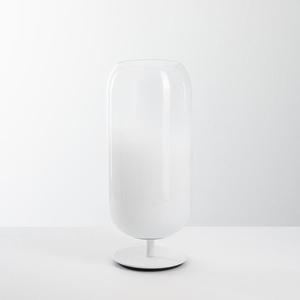 GOPLE MINI-Lampe à poser Verre Soufflé H34cm Blanc