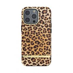 Richmond & Finch - Coque Rigide Soft Leopard - Couleur : Jaune - Modèle : iPhone 13 Pro